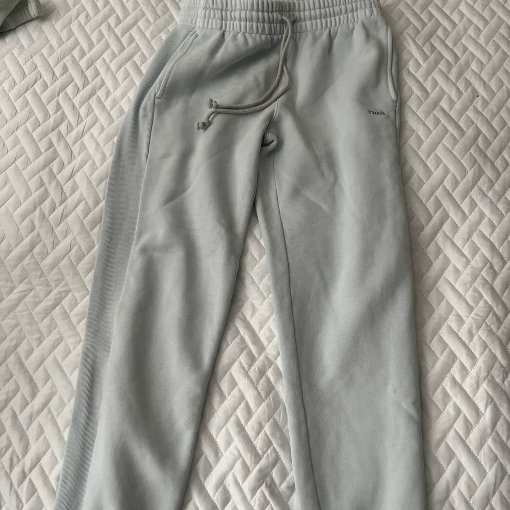 TNA light baby blue sweatpants